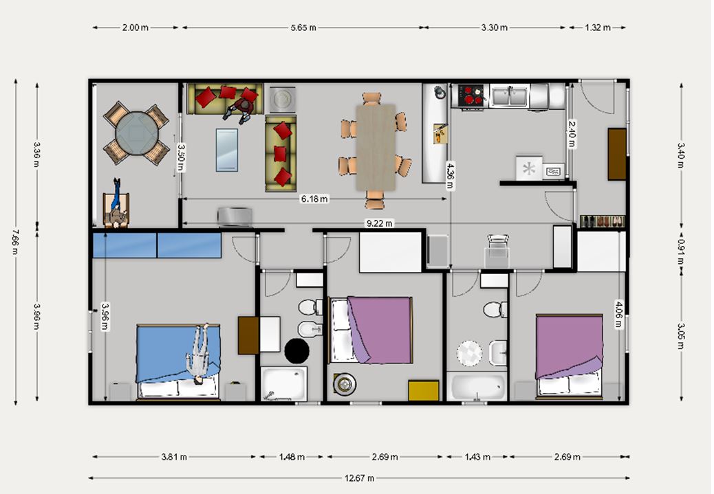 Plan avec dimension capture