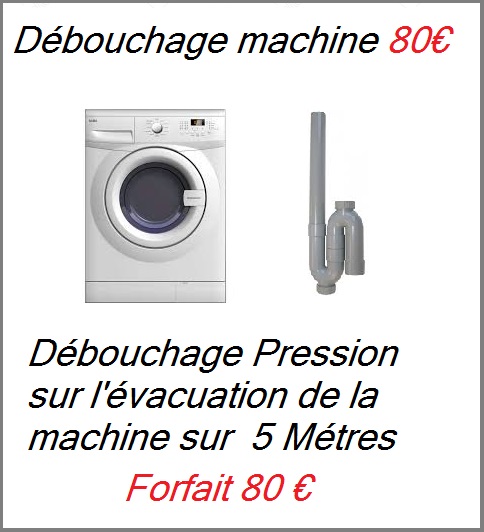 Débouchage machine à laver Alfortville