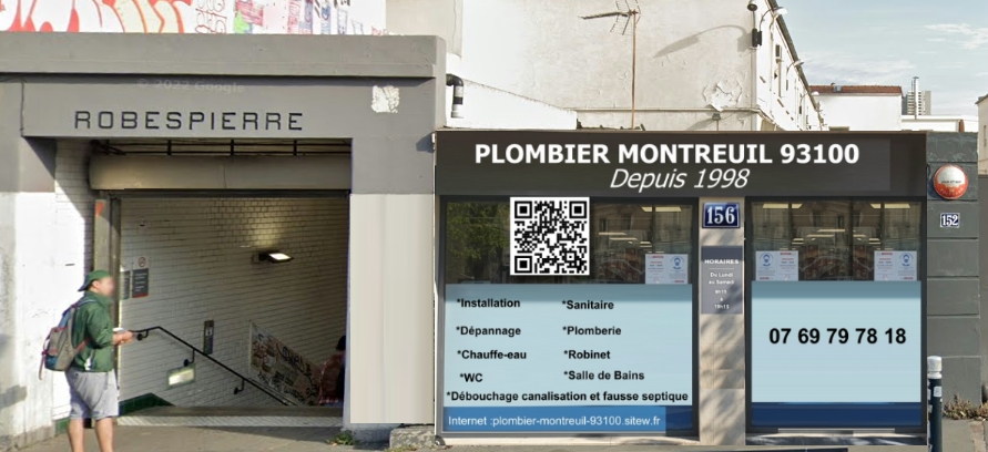 Plombier Montreuil 93100
Installation 
Sanitaire
Dépannage
Chauffe-eau
WC
Robinet
Salle de bains
plomberie
débouchage canalisation 
Fausse septique
