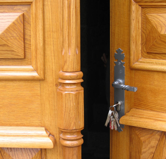 Porte exterieure bouysse personnalisee carre