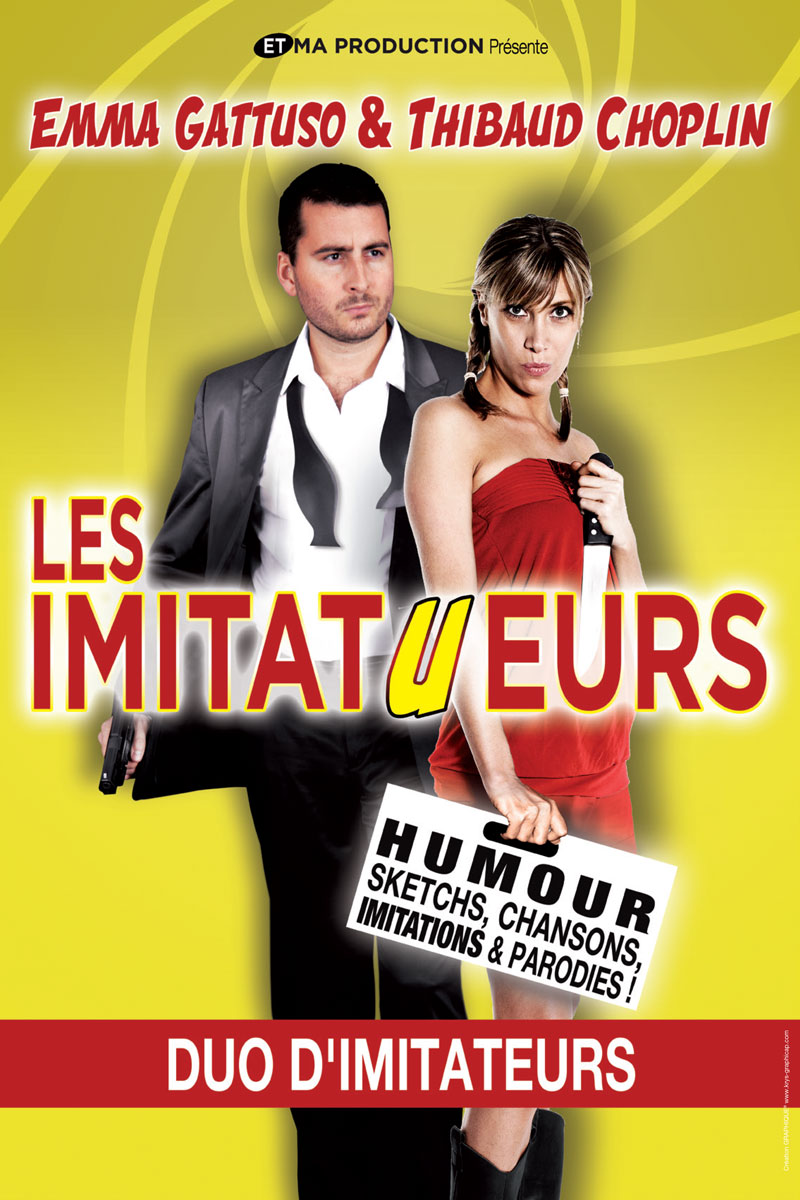 Affiche Les ImitatUeurs Emma Thibaud Avignon 2019 40X60cm OK 