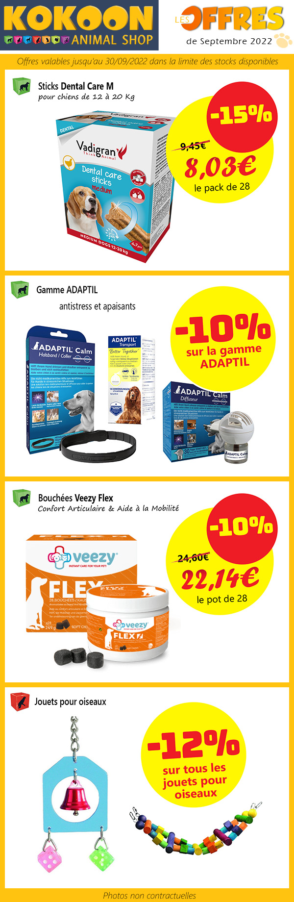 MARSAC promos septembre