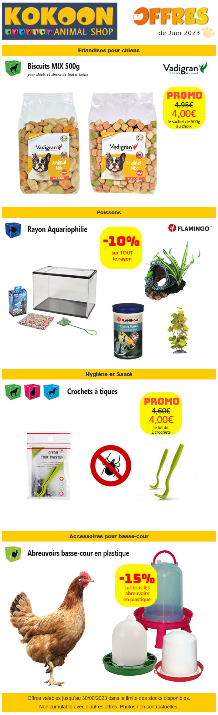 Marsac : promos juin