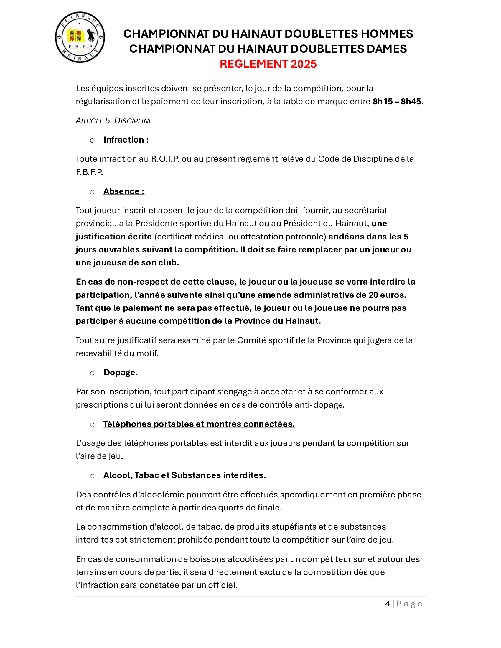 4 championnat hainaut ete doublette