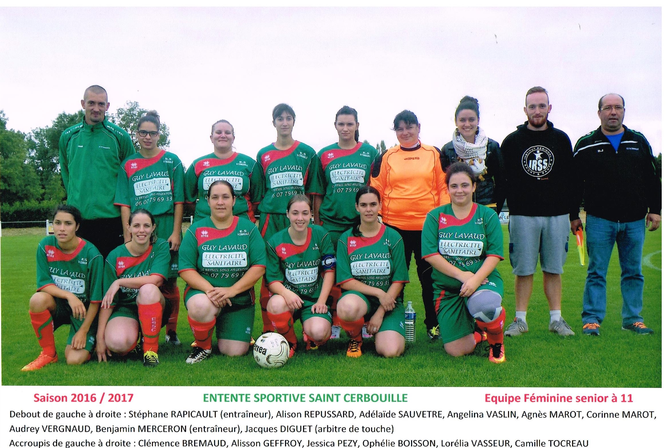 Equipe feminine a 11 2 