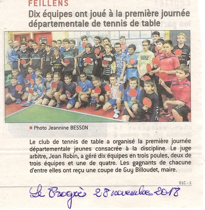 Le Progres du 28 novembre 2018