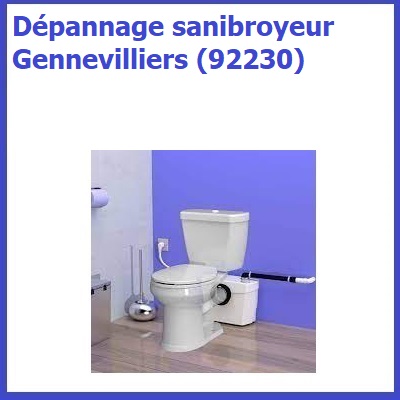 Dépannage sanibroyeur Gennevilliers (92230)