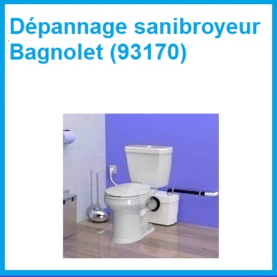 Débouchage sanibroyeur Bagnolet 