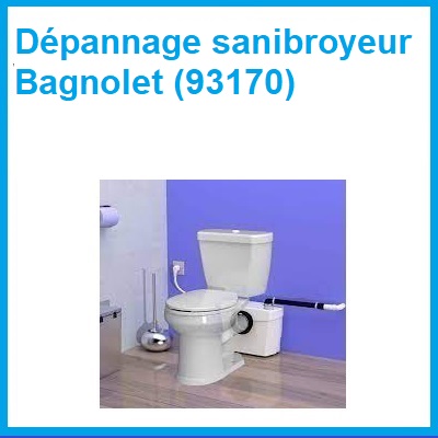 Débouchage sanibroyeur Bagnolet 