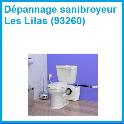 Dépannage sanibroyeur Les Lilas (93260)