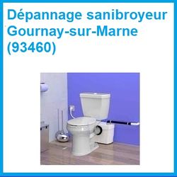 Dépannage sanibroyeur Gournay-sur-Marne (93460)