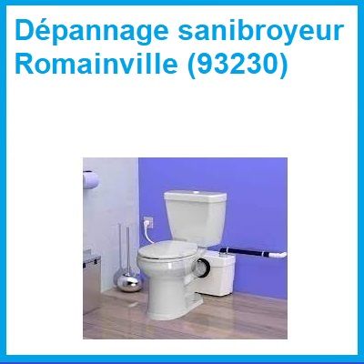 Dépannage sanibroyeur Romainville (93230)