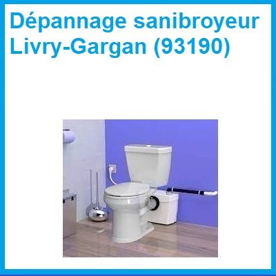 Dépannage sanibroyeur Livry-Gargan (93190)