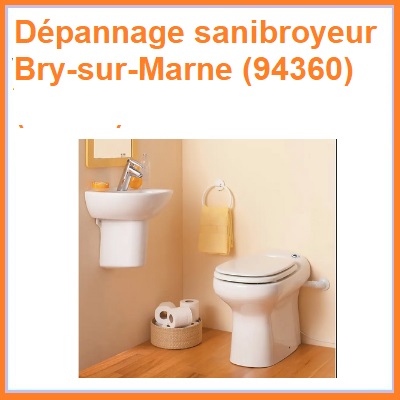 Dépannage sanibroyeur Bry-sur-Marne (94360)