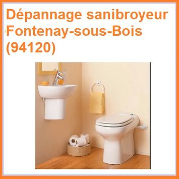 Dépannage sanibroyeur Fontenay-sous-Bois (94120)