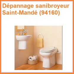 Dépannage sanibroyeur Saint-Mandé (94160)