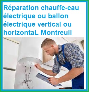 Dépannage chauffe-eau électrique Montreuil