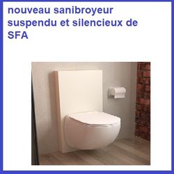 Sanicompact Comfort+ une nouvelle gamme  de wc broyeur suspendu
