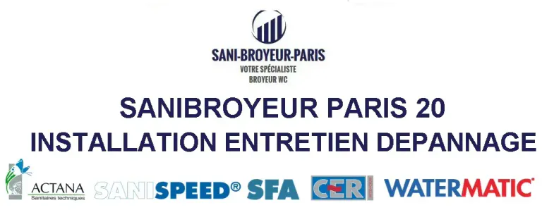 Sanibroyeur WC Paris 20