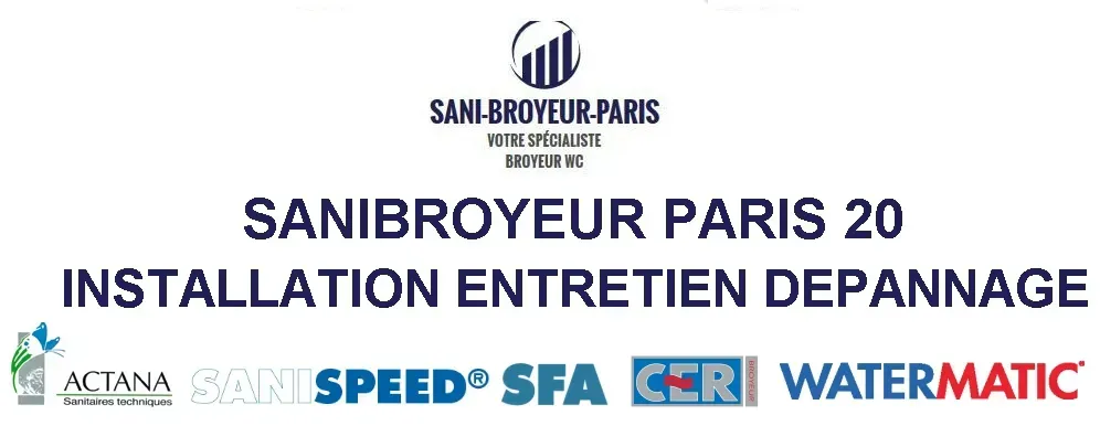 Sanibroyeur WC Paris 20