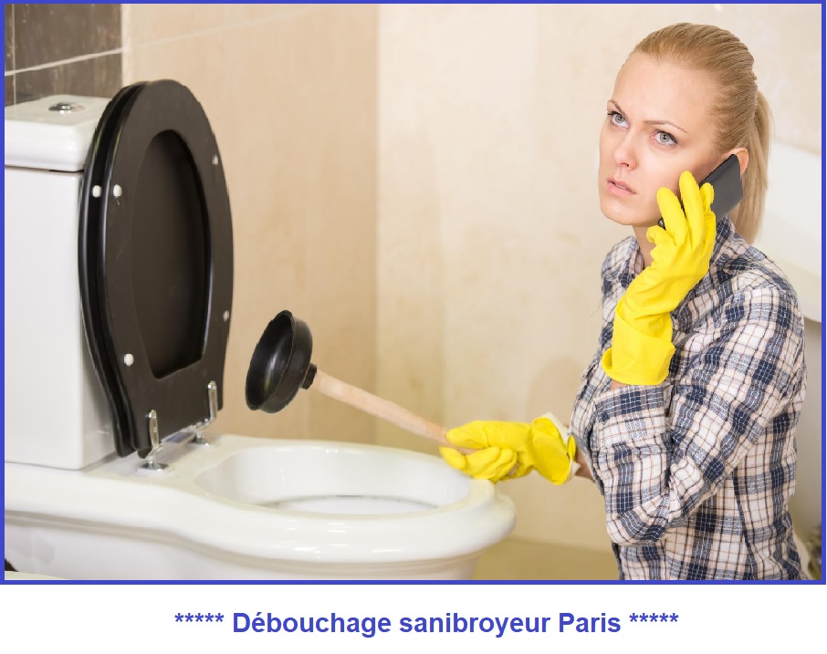 Debouchage sanibroyeur paris