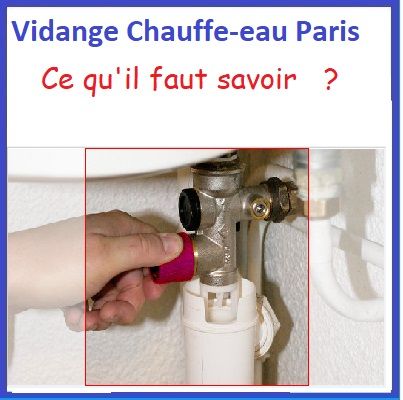 Vidange chauffe-eau et remplacement groupe de sécurité 