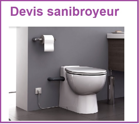 Devis dépannage sanibroyeur paris