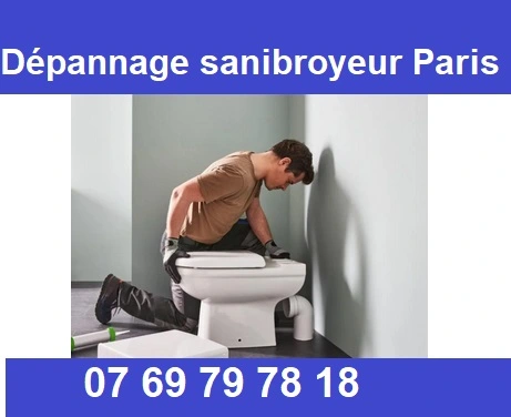 Dépannage sanibroyeur à Paris - Réparation rapide et efficace