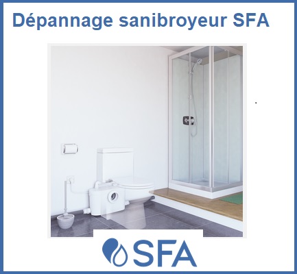 Dépannage sanibroyeur SFA