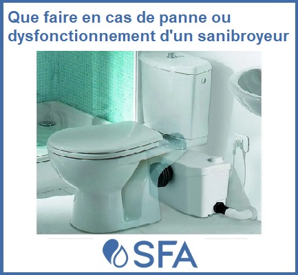 Que faire en cas de panne ou Dysfonctionnement d'un sanibroyeur 