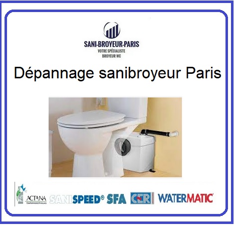 Depannage sanibroyeur paris