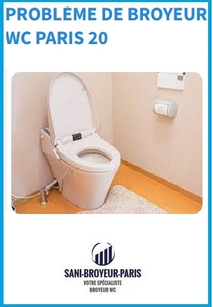 problème de broyeur WC Paris 20


