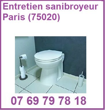 Entretien sanibroyeur Paris (75020)