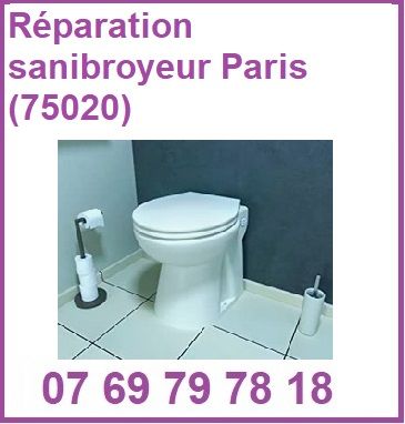 Réparation sanibroyeur Paris (75020)