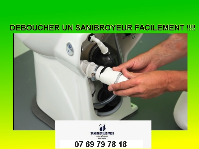 comment déboucher votre sanibroyeur facilement