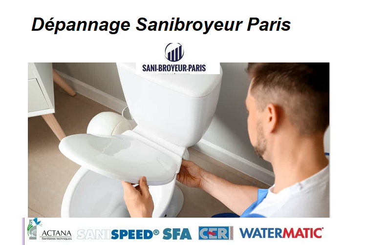 dépannage sanibroyeur paris