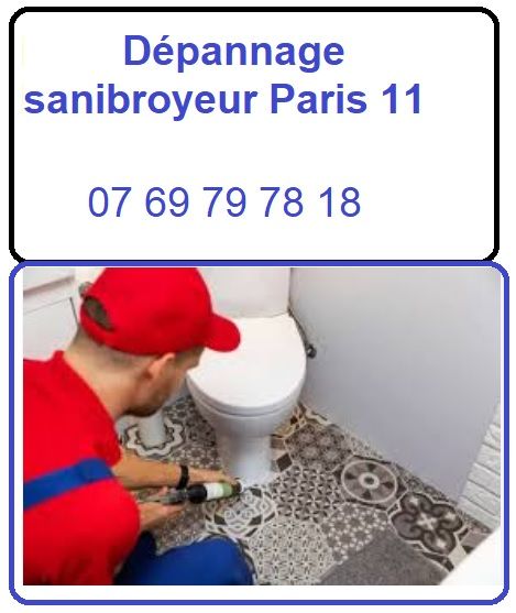 problème avec votre sanibroyeur à Paris 11 