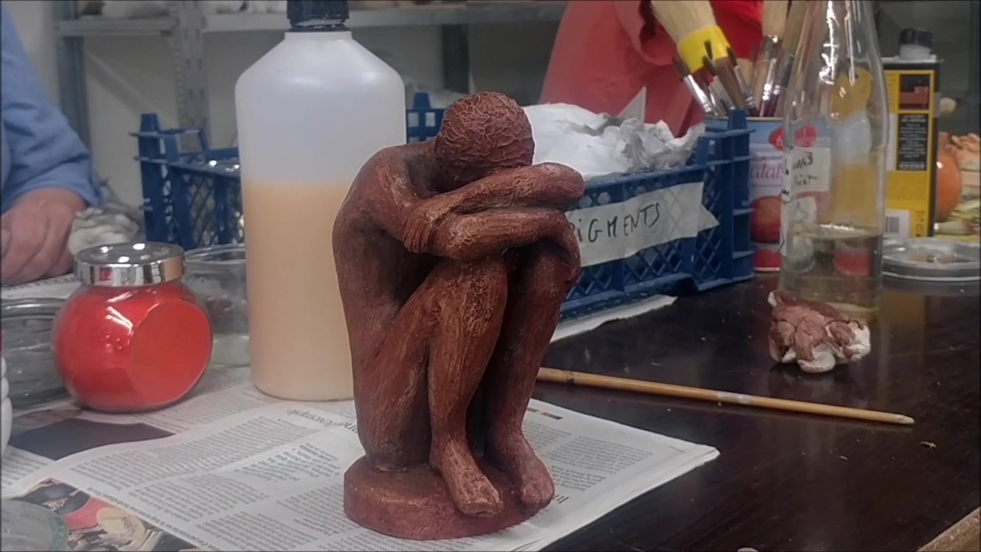 Them arts sculpture modelage modelage penseur