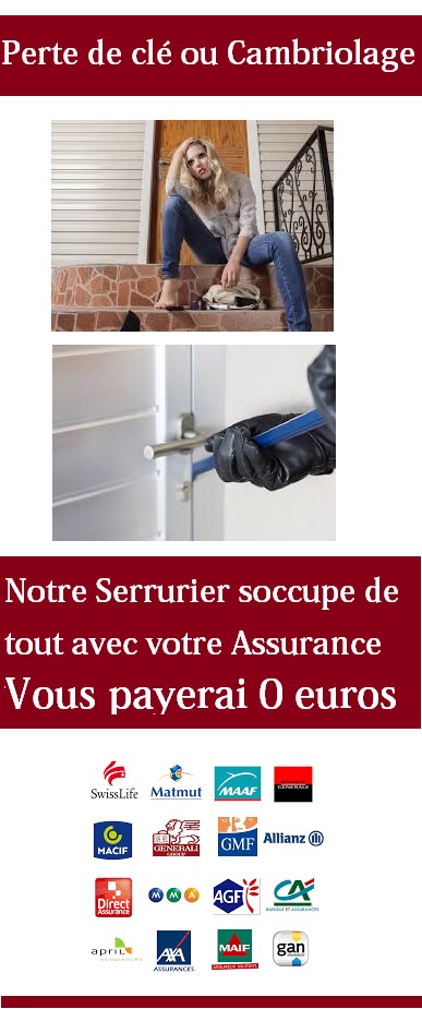 Assurance serrurier paris 19 cambriolage et perte de cle