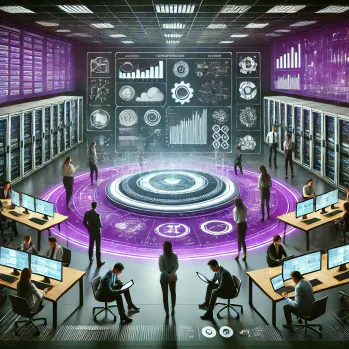 DALL-E-2024-06-28-15-59-59-A-futuristic-office-scene-featuring-a-central-interactive-dashboard-displaying-analytics-and-data-surrounded-by-a-diverse-team-of-professionals-engag