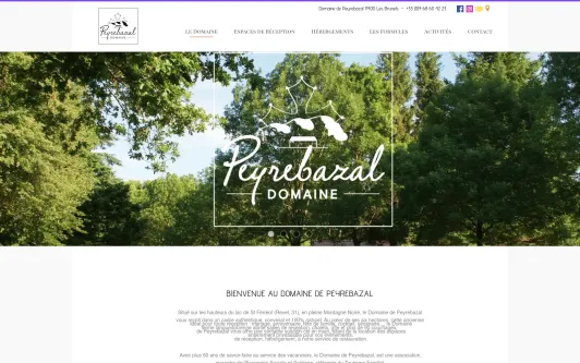 Site exemple DOMAINE DE PEYREBAZAL