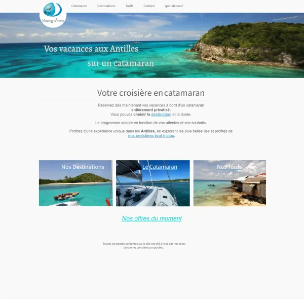 Vacances aux Antilles en Catamaran