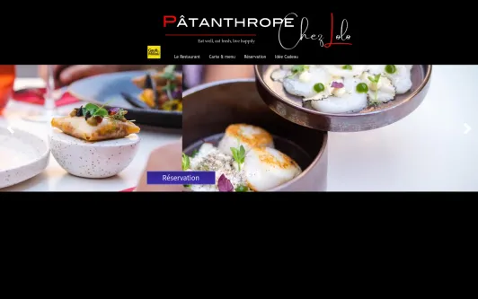 Example website Le Patanthrope