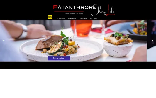 Example website Le Patanthrope