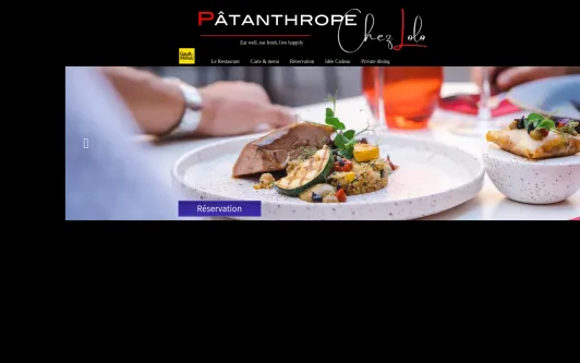 Example website Le Patanthrope