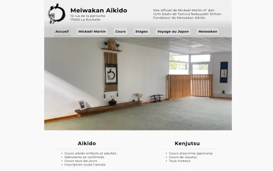 Example website Site officiel Meïwakan