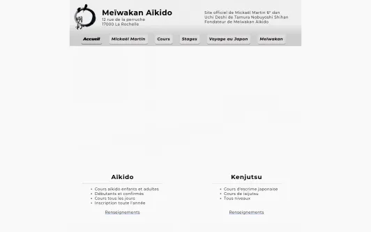 Example website Site officiel Meïwakan