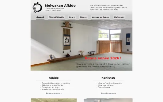 Example website Site officiel Meïwakan