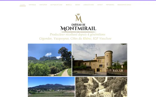 Ejemplo de sitio web Chateau de Montmirail