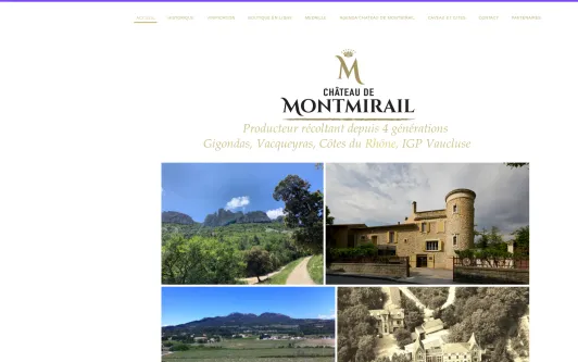 Ejemplo de sitio web Chateau de Montmirail